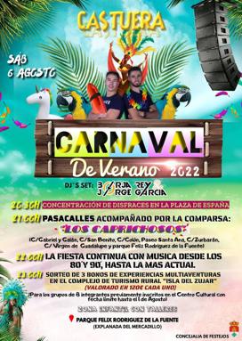 Castuera celebrará el sábado 6 de agosto el Carnaval de Verano