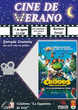 El cine al aire libre del ferial acoge esta noche la proyección de la película 'Los Croods 2: Una nueva era'