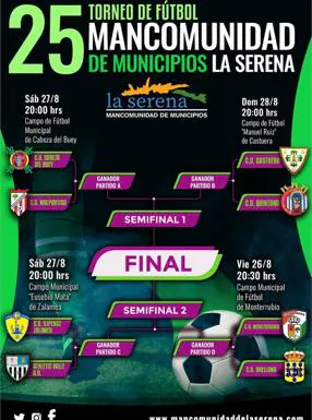 Presentado el cartel del XXV Trofeo de Fútbol Mancomunidad de La Serena