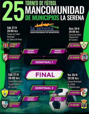 Este fin de semana arranca el XXV Trofeo de Fútbol Mancomunidad de La Serena