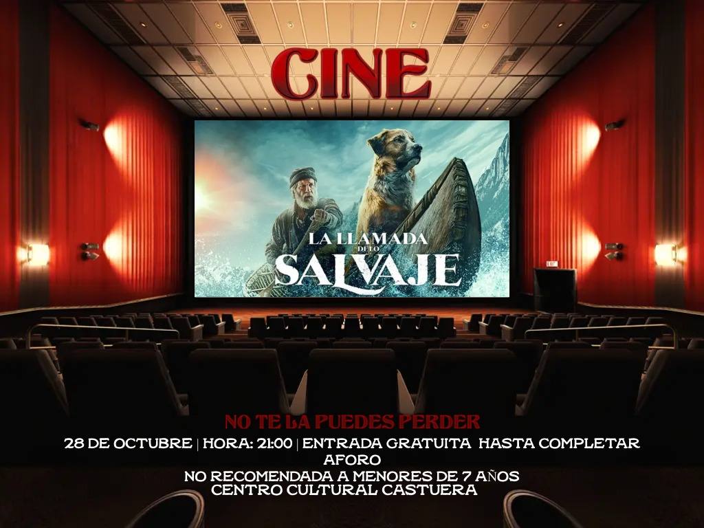El auditorio del Centro Cultural acoge este viernes 28 de octubre la proyección de la película 'La Llamada de lo Salvaje'