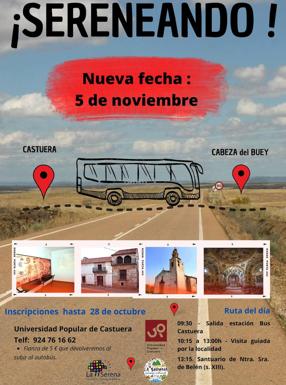La Universidad Popular y La Serena Paisaje Cultural ponen en marcha la iniciativa 'Sereneando' con una visita guiada por Cabeza del Buey