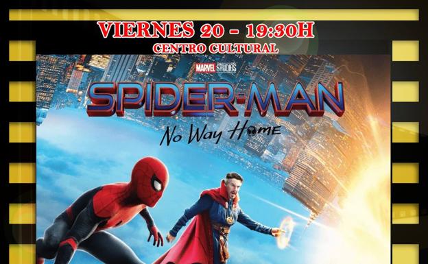 El auditorio del Centro Cultural acoge este viernes 20 de enero la proyección de la película «Spider-Man. No Way Home»
