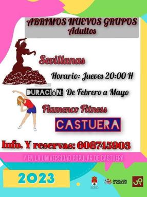 La Universidad Popular abre el plazo de inscripción para los cursos de Sevillanas y Flamenco Fitness