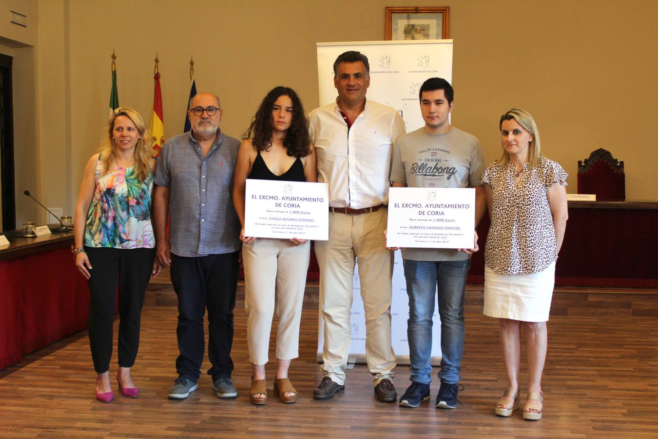Estela Becerro y Roberto Vázquez mejores expedientes académicos de Bachillerato