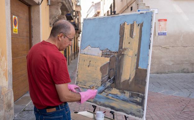 30 artistas del pincel concurren al VII Certamen Internacional de Dibujo y Pintura al aire libre 'Bufón Calabacillas'