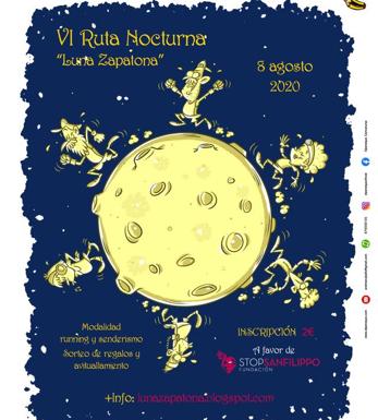 El Club Zapatones Running organiza la VI Ruta Nocturna 'Luna Zapatona'