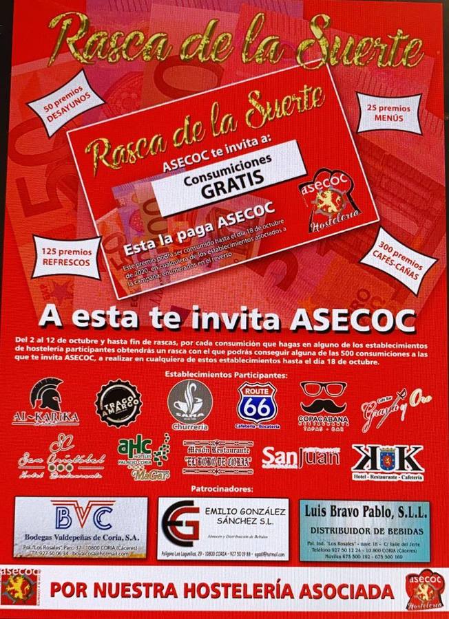 Asecoc lanza la campaña 'El rasca de la suerte'