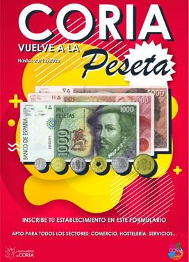 'Coria vuelve a la peseta' nueva campaña que pondrá en marcha el Ayuntamiento cauriense
