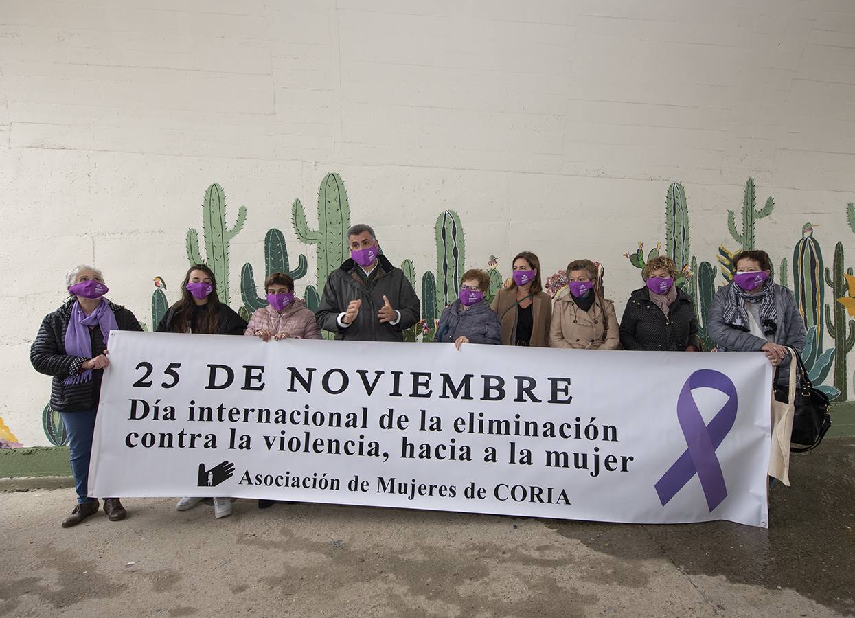 Presentado un mural por el Día Internacional de la eliminación de la violencia contra la mujer