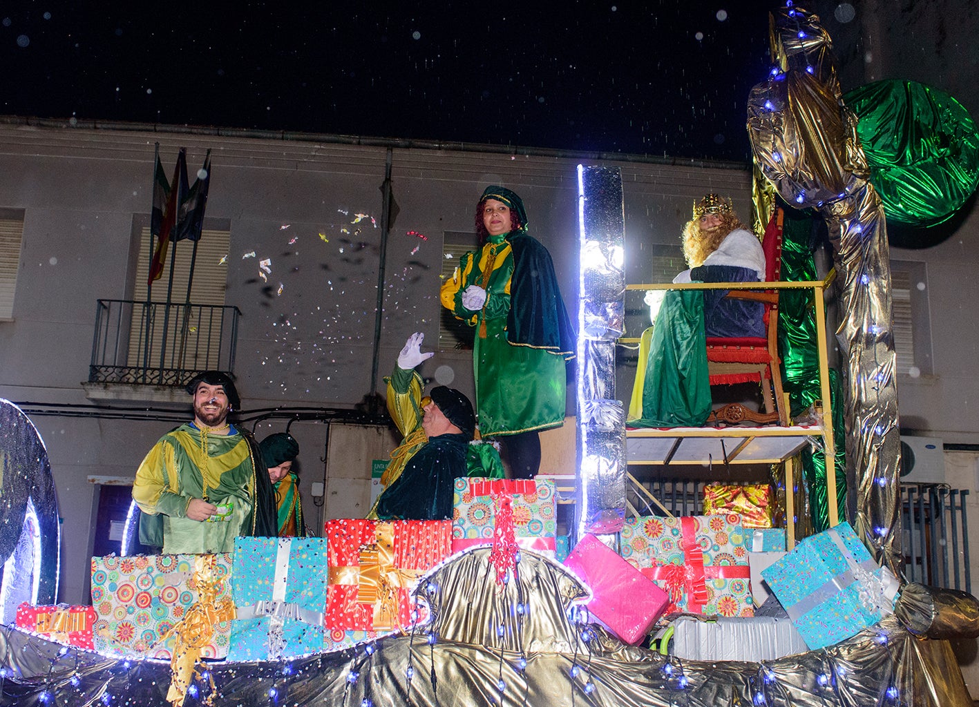 Todo preparado para que los Reyes Magos reciban a los niños en la plaza de la Catedral