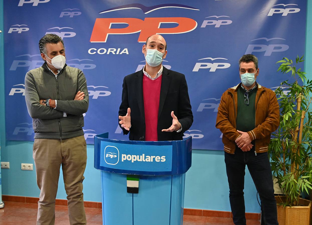 El PP denuncia la discriminación que sufre Coria por parte del PSOE en la Diputación de Cáceres