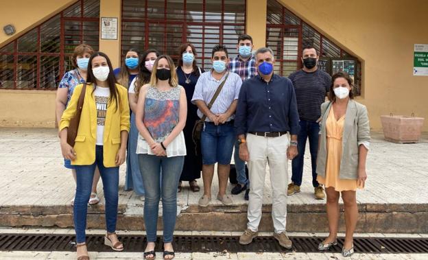 Visita institucional a la Lanzadera de Empleo de Coria, que aún tiene plazas libres