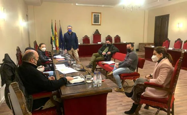 Reunión en el Ayuntamiento de Coria