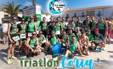 El Club Triatlón Coria lidera la liga de clubes de Extremadura