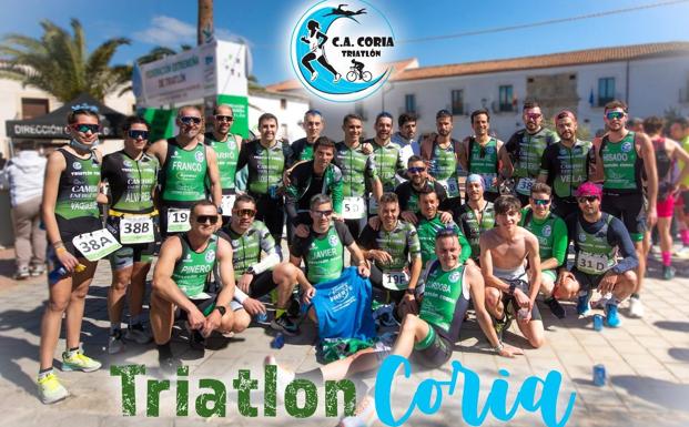 El Club Triatlón Coria lidera la liga de clubes de Extremadura