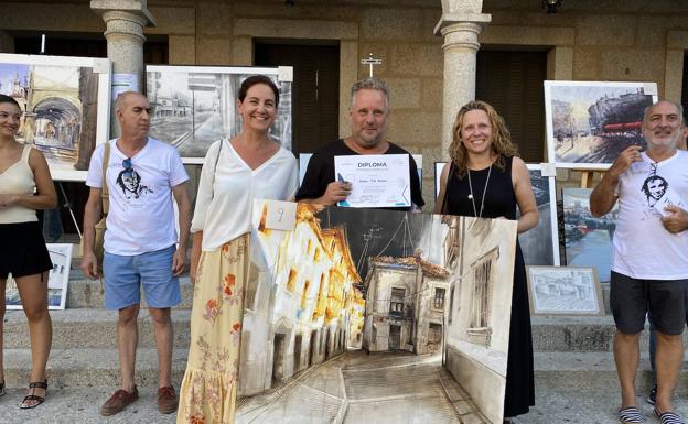 Abraham Pinto ganador del X Certamen Internacional de Pintura al aire libre «Bufón Calabacillas»