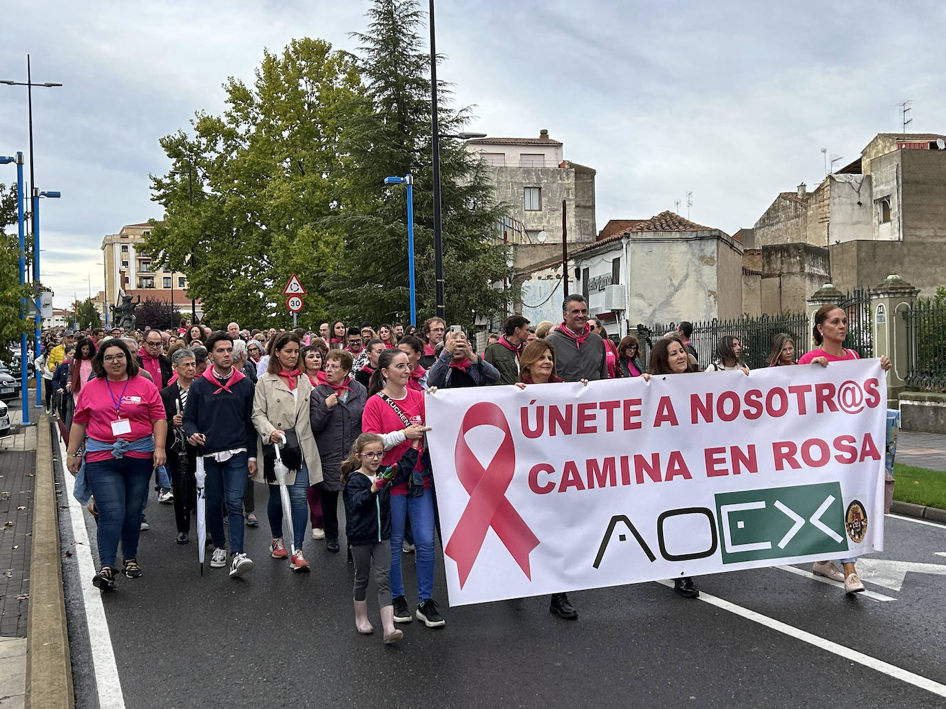 Marcha Rosa celebrada en Coria.