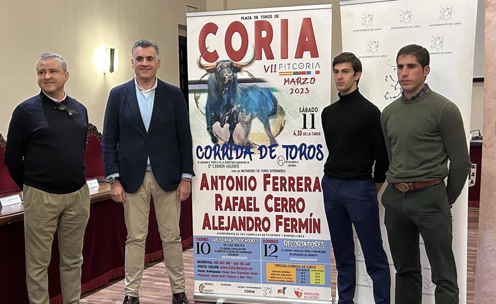 Antonio Ferrera, Rafael Cerro y Alejandro Fermín conforman el cartel taurino de la VII Feria Internacional del Toro