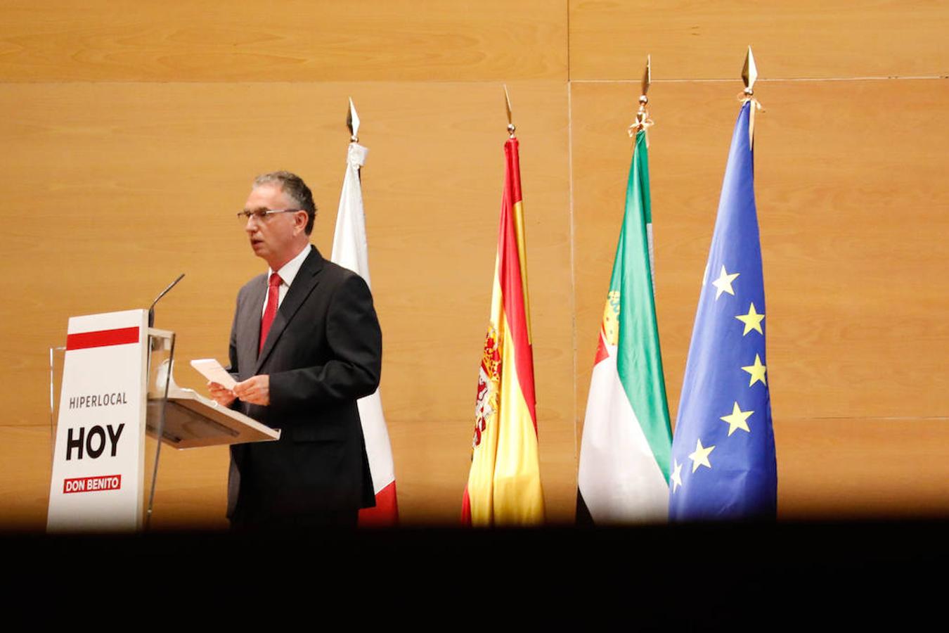 El alcalde, José Luis Quintana, durante su intervención.