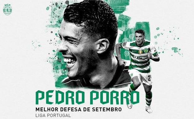 Pedro Porro, elegido mejor defensa del mes de septiembre en Portugal