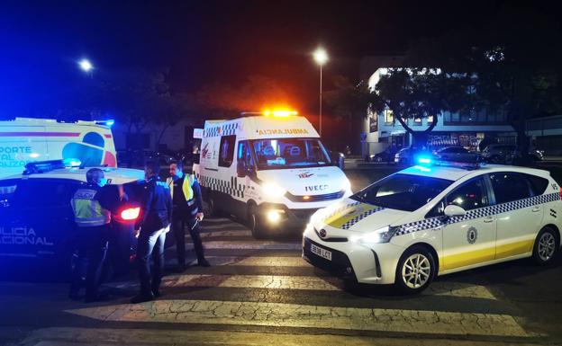 Dos personas resultan heridas en un accidente en la avenida de Madrid