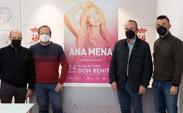 Ana Mena actuará en la plaza de toros de Don Benito el 14 de mayo