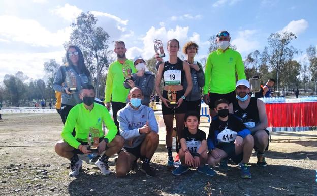 Buenos resultados de la AD Atletas Don Benito en la liga de cross de Extremadura de 2022