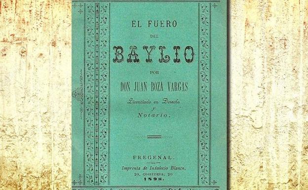 EL FUERO DEL BAYLÍO EDITADO EN FREGENAL