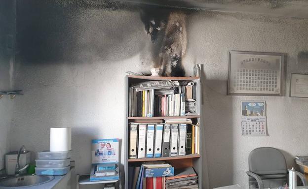 Incendio en el laboratorio dental de Jesús Soriano