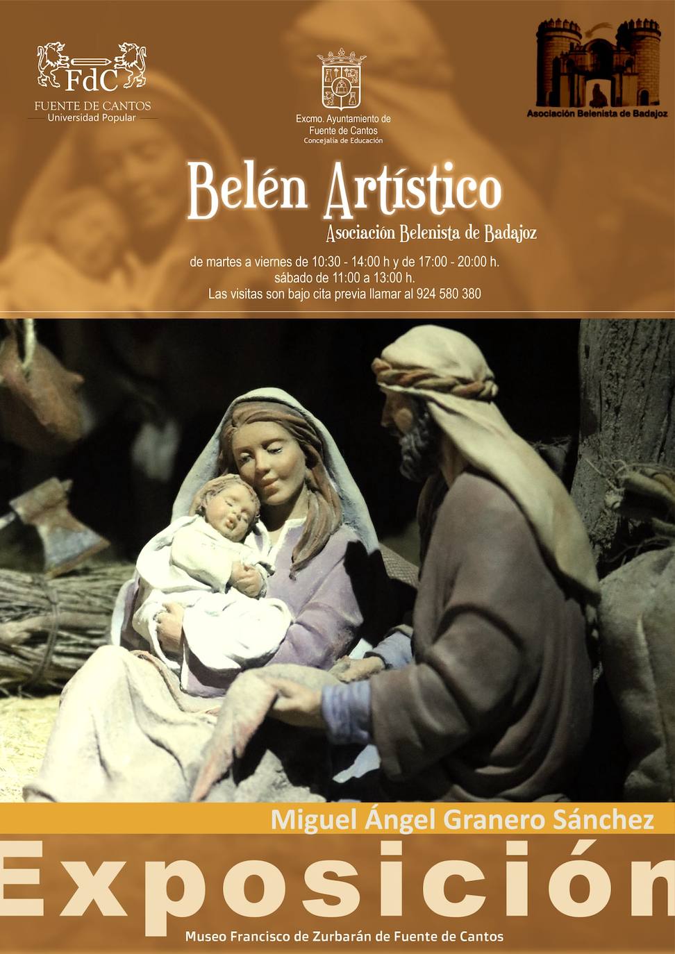 Fuente de Cantos ofrece sus belenes por Navidad