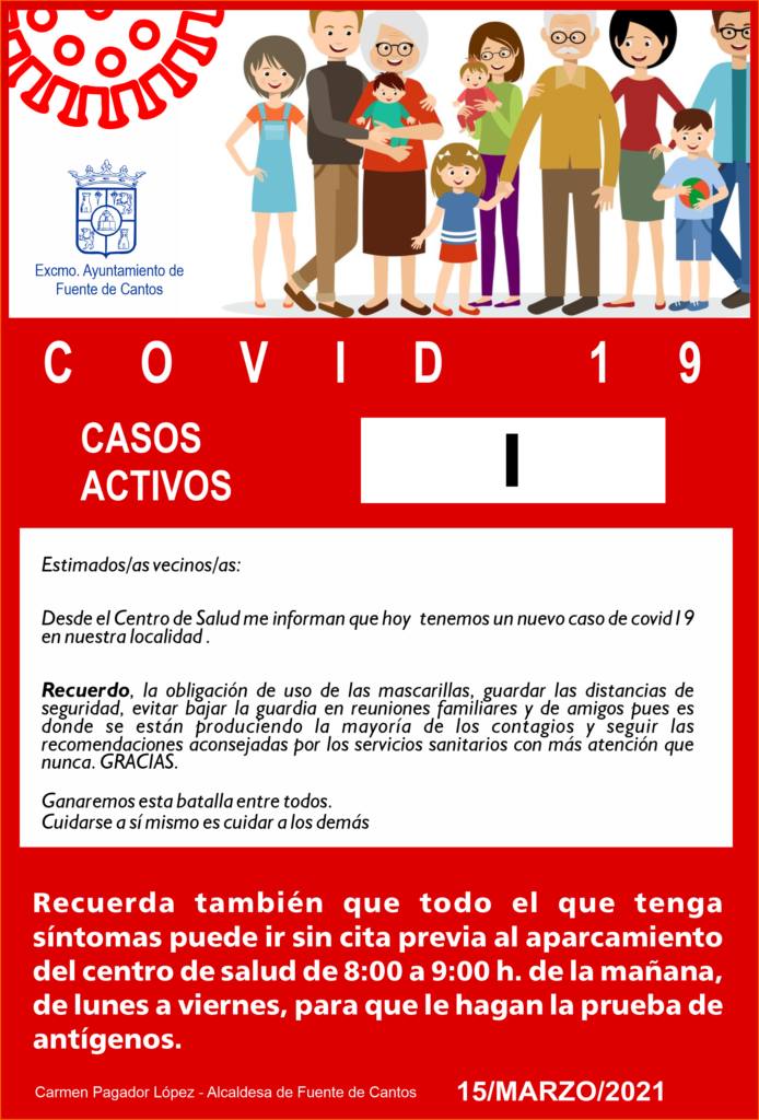 Un caso activo en Fuente de Cantos