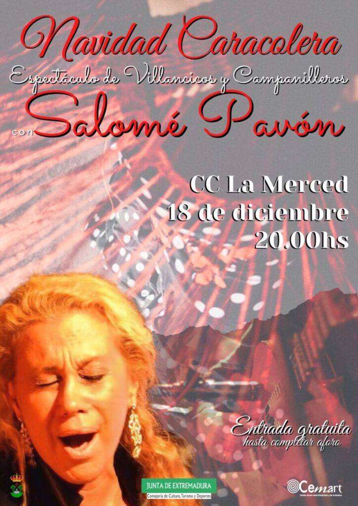 Salomé Pavón llega con sus villancicos y campanilleros a la Navidad de Llerena