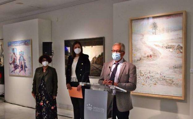 La sala Vaquero Poblador inaugura la exposición con las obras del XXVII Premio de Pintura Francisco de Zurbarán