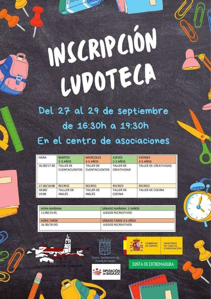 Abierto el plazo de inscripción en la Ludoteca