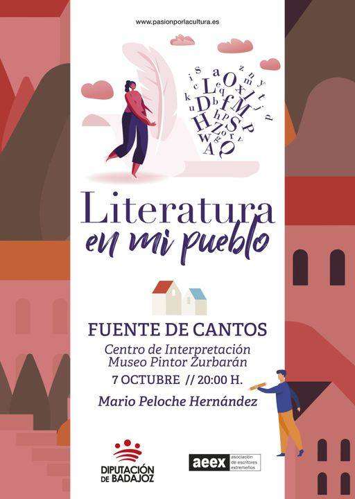 Encuentro con el escritor Mario Peloche dentro del programa «Literatura en mi pueblo»