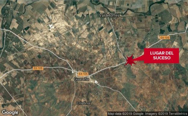 Un joven de 18 años muere en una salida de vía cerca de Guareña