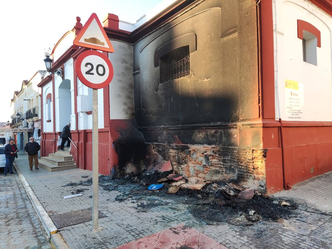 Incivismo en Guareña por los actos vandálicos sucedidos esta madrugada