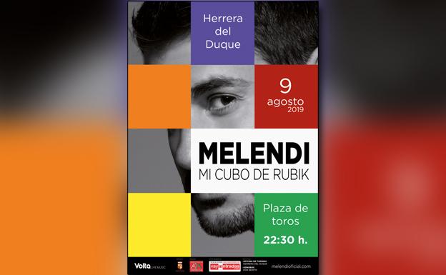 El cantante Melendi actuará en Herrera del Duque el 9 de agosto