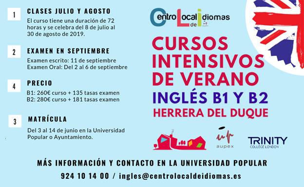 La Universidad Popular de Herrera acoge un curso intensivo de inglés