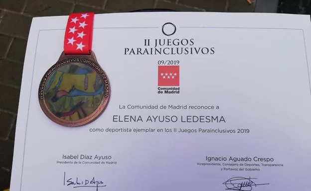 La herrereña Elena Ayuso logra medalla de bronce en los II Juegos Parainclusivos de Madrid.