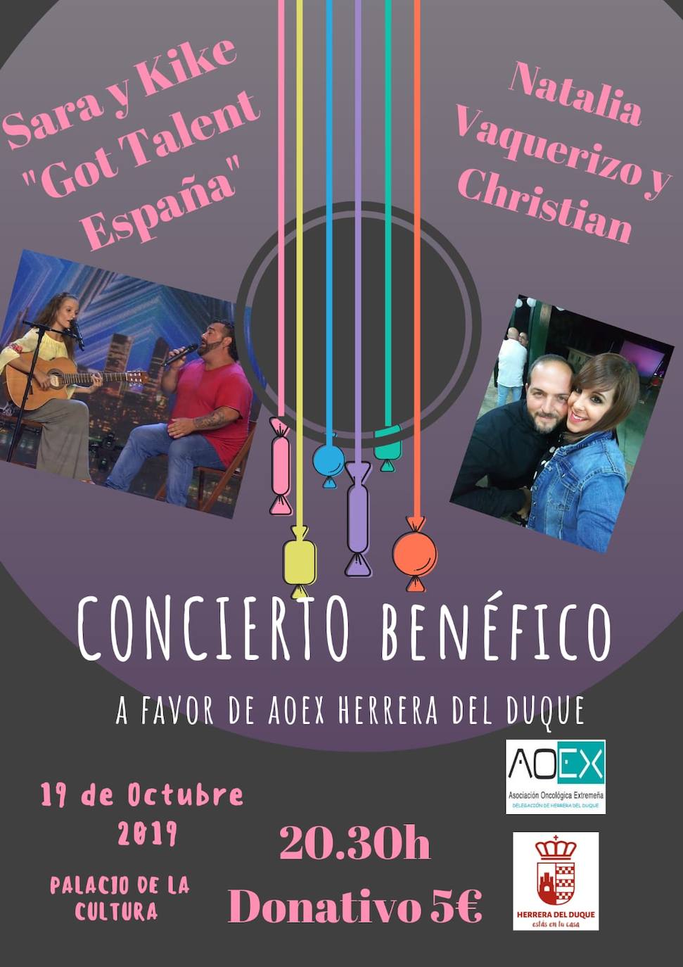 La delegación de Aoex Herrera del Duque organiza un concierto solidario para conmemorar el Día Mundial contra el Cáncer de Mama