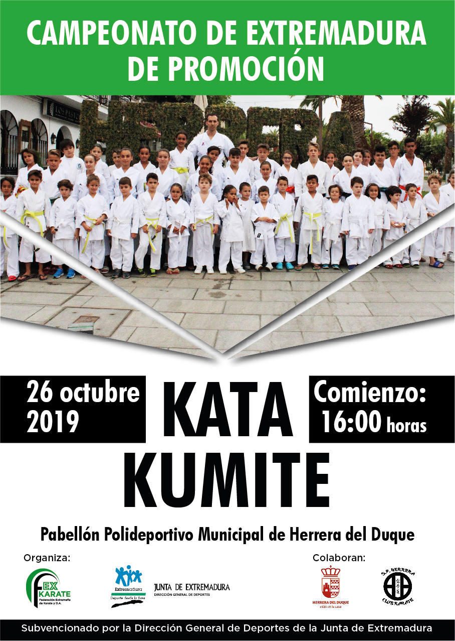 El Campeonato de Extremadura de Promoción de Karate se celebrará en Herrera del Duque
