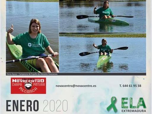 La herrereña Elena Ayuso participa en el calendario solidario de ELA Extremadura
