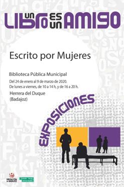 «Escrito por Mujeres» exposición que se inaugurará en Herrera del Duque el 24 de enero