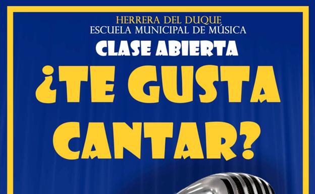 El Ayuntamiento de Herrera del Duque organiza una masterclass gratuita de técnica vocal