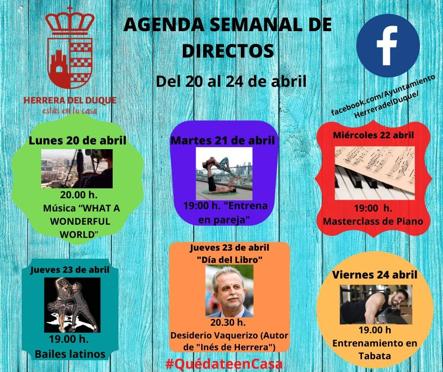 El Ayuntamiento de Herrera del Duque, continúa con la programación cultural una semana más