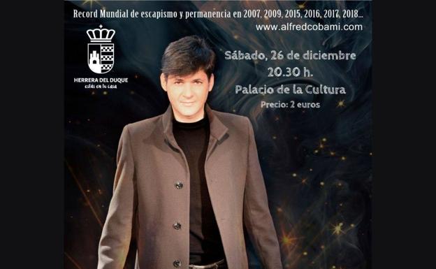 Alfred Cobami actuará en Herrera del Duque el 26 de diciembre