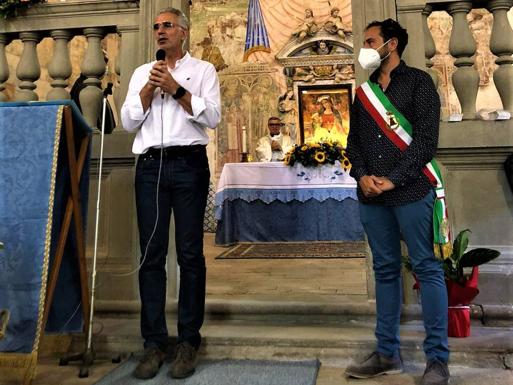 El alcalde de Herrera del Duque es recibido por el el sindico de Castiglione Leonardo Zannini