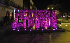 Herrera del Duque se iluminó de morado en el Día Internacional contra la violencia de género